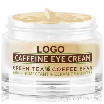 Creme para os olhos da cafeína da pele anti -idade orgânica